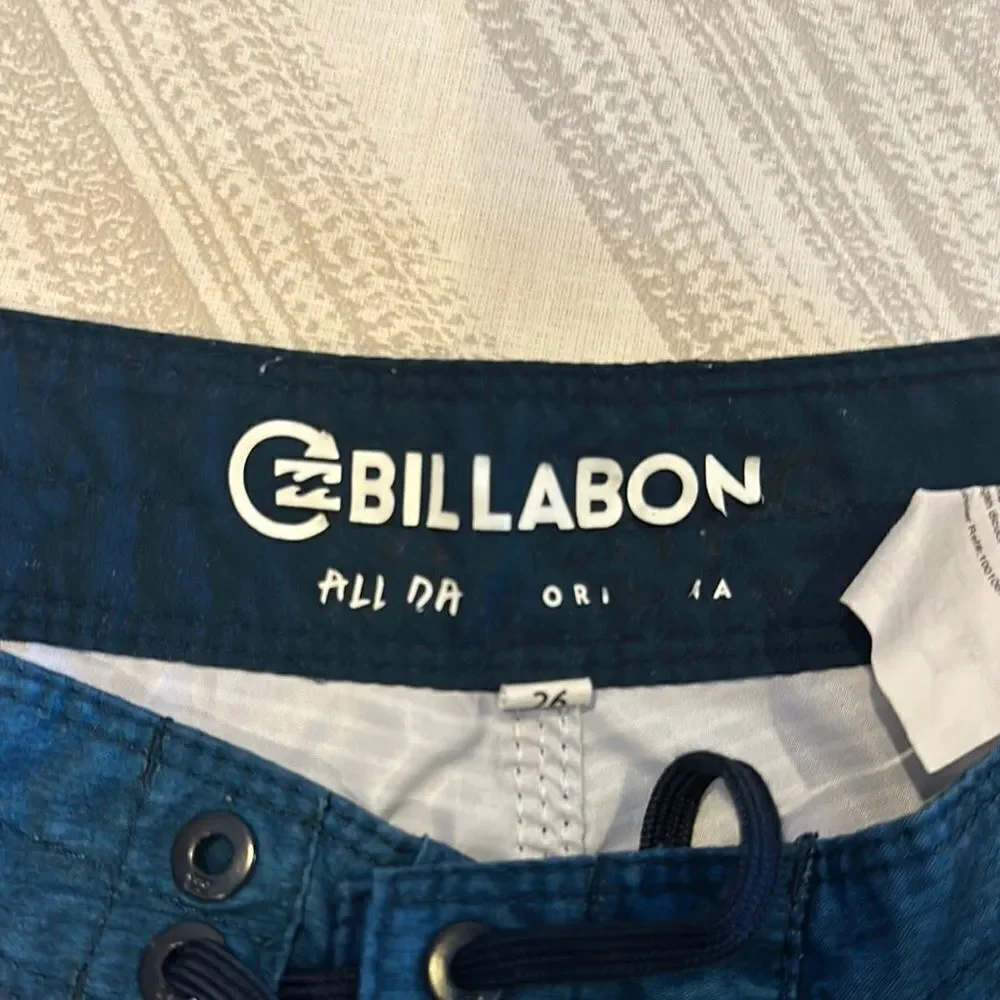 Billabong Boys Vibrant Striped Swim Board Shorts - Size 26